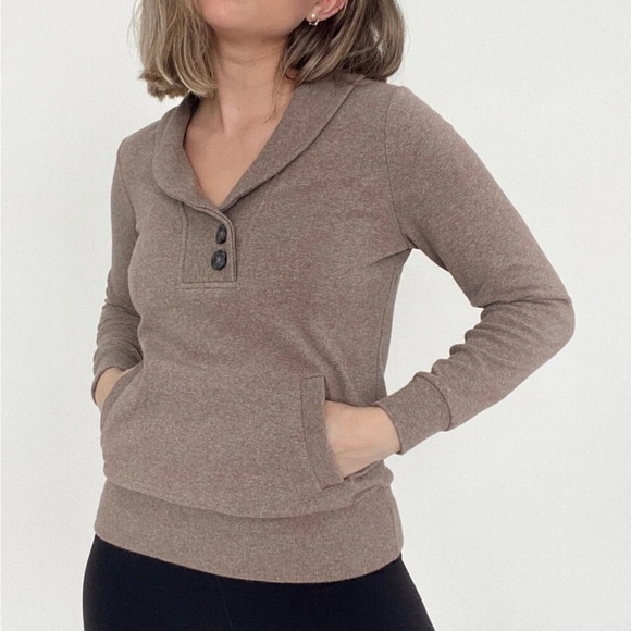 Banana Republic Taupe Shawl Collar Sweater - Picture 5 of 5